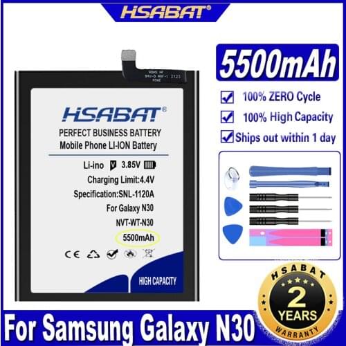 HSABAT NVT-WT-N30 5500mAh Battery for Samsung Galaxy N30 Batteries