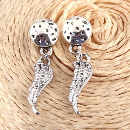 Free shipping New Fashion Woman Leaves Wing Earring For Women Christmas holiday gift Jewelry