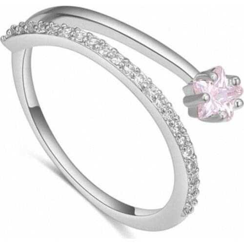 TRACYSWING Brand Real AAA Zirconia Micro Inlays Rose Gold Color Ring Party For Women Valentine Gift Th-130588