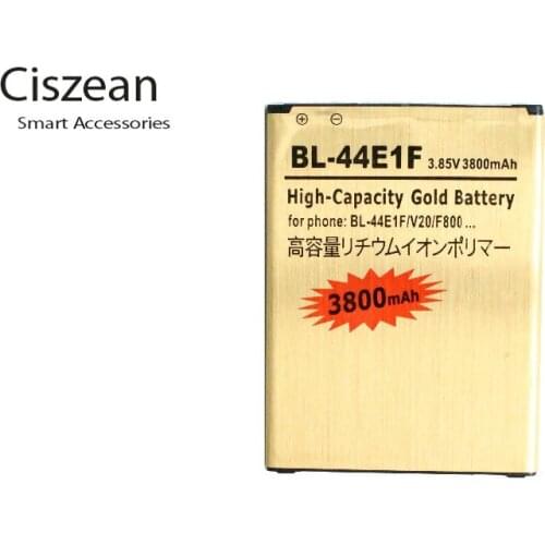 Ciszean 1x 3800mAh BL-44E1F Gold Replacement Battery For LG V20 Stylo 3 H990 F800 VS995 US996 LS995 LS997 H990DS H910 H918