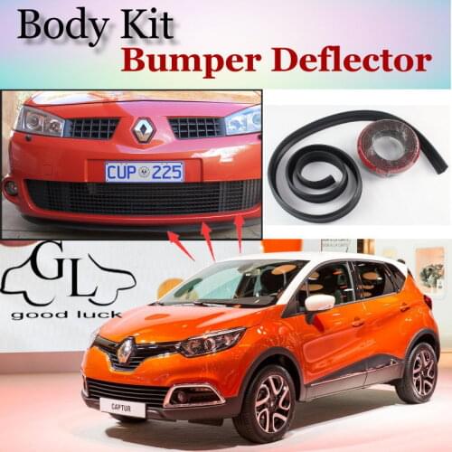 Bumper Lip Deflector Lips For Renault Captur / Samsung QM3 Front Spoiler Skirt For TopGear Friends Tuning / Body Kit / Strip