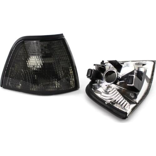 For BMW 3 Series E36 Sedan Wagon 1992-1998 Smoke Corner Light Turn Signal Car Indicator Lamp Lens 63138353279 Replacement