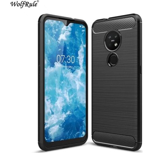 For Nokia 7.2 Case Phone Bumper Soft Carbon Fiber Protective Back Cover For Nokia 7.2 Phone Case For Nokia 7.2 Funda 6.3