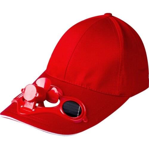 Women Men Camping Peaked Cap Summer Baseball Hat with Solar Powered Fan Cooling Fan Cap