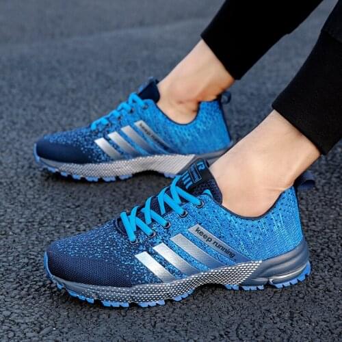 Men Running Shoes Breathable Outdoor Ladies Casual Sneakers Lightweight Comfortable Marathon Shoes Athletic Training Footwear