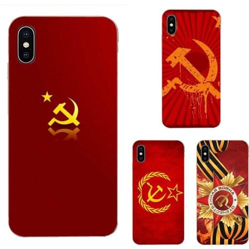 Soft Mobile Phone Ussr Soviet Emblem Flag Luxury For LG G7 ThinQ G5 G6 K50 Q60 K40 K8 Q7 2018 2017 V40 V30 V20 V10