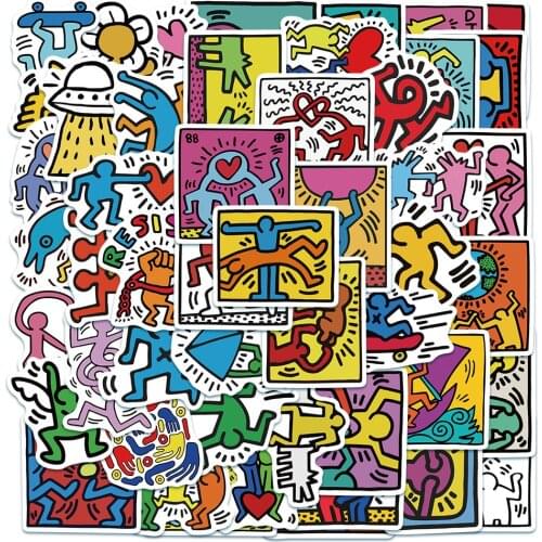 50PCS Cartoon Stickers Skateboard Fridge Guitar Laptop Motorcycle Travel Luggage Waterproof Stickers