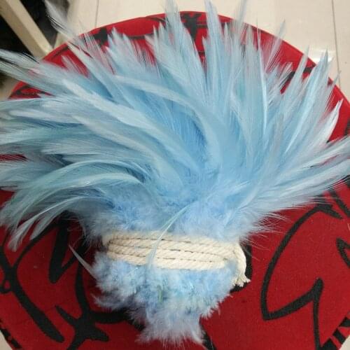 Wholesale 20pcs Azure Natural Rooster Feathers 4-6 inch/10-15 cm DIY Jewelry Craft Making Home Decoration