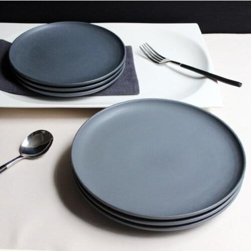 Nordic setting plate tableware Western plate simple creative straw hat plate pasta plate Western-style dessert plate personality