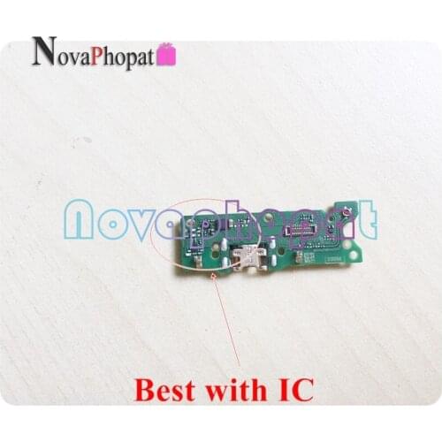 Novaphopat Best Charger Port Board For Huawei Y5 2018 USB Dock Charging Port Connector Microphone Mic Flex Cable ; 5pcs/lot