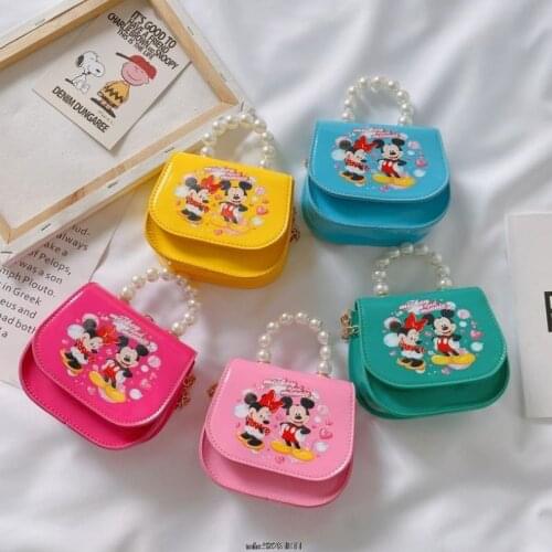 Disney New Portable Girl Bag Cartoon Fashion Cross-body Bag Girls Fashion Casual Shoulder Bag Disney Mickey Messenger Bag