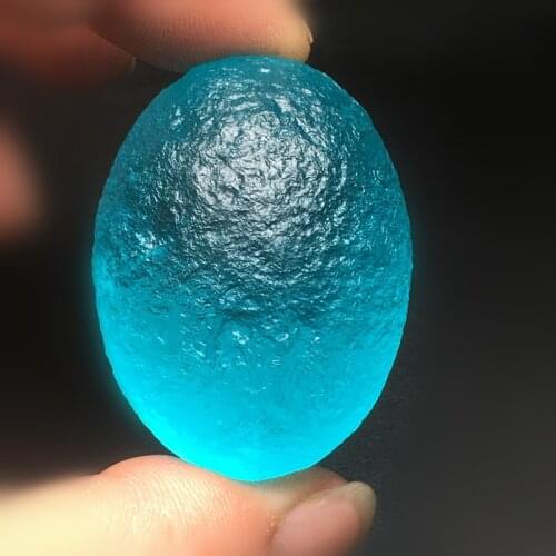 20-25g Natural Russian blue meteorite original stone pendant healing spirituality 1pc