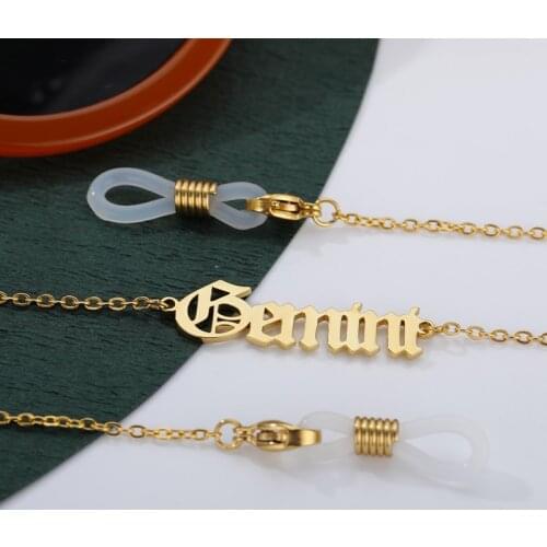 Customized Stainless Steel Glasses Lanyard Chain For Women Sunglasses Women Straps Custom Name Mask Chain Personalized Jewelry