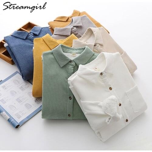 Женские вельветовые рубашки Streamgirl China At AliExpress