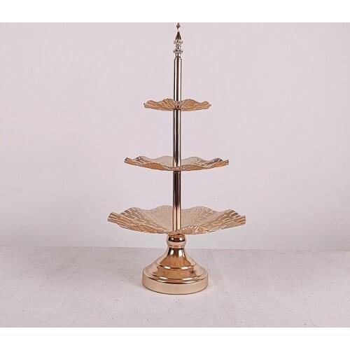 Three-layer Fruit Plate Candy Snack Plate Creative Modern Cake Stand Fruit Basket