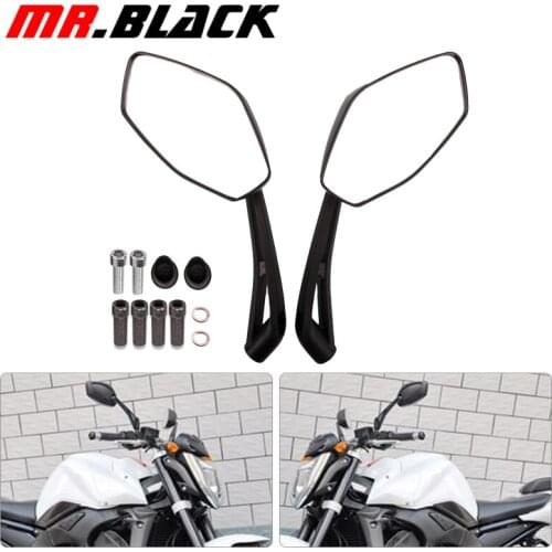 Universal 8MM 10MM motorbike parts moto side mirrors for FZ1N FZ8N XJ6N FZ6N S FZ600N FZ1000N CB400 mirror motorcycle rearview