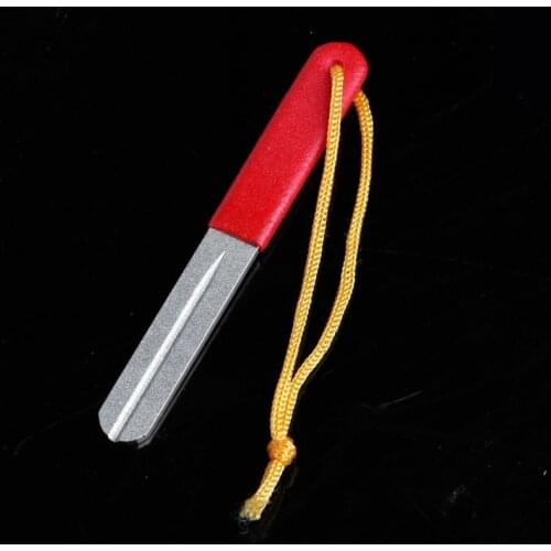 Fishing Hook Hone Fishhook Sharpening Tackle Sharpener With Grooves Both Sides