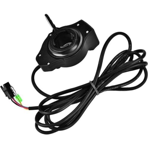 1 Set E-bike Handlebar Electric Scooter Accelerator Thumb with LCD Display Black Bicycle Grips Accessories