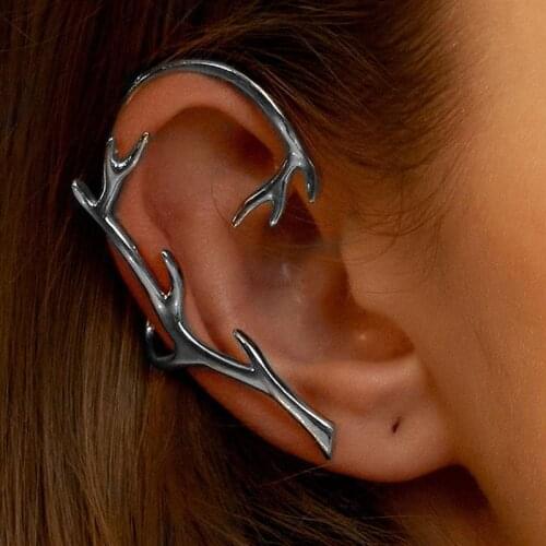 1Pc Earrings Girl Ear Ring Simple Twig Pattern Ear Hook Decorative Ear Clip