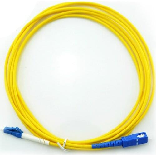 10 pcs/bagLC UPC to SC UPC PVC Fiber Patch Cabel Simplex Mode 2.0 mm fiber patch cord