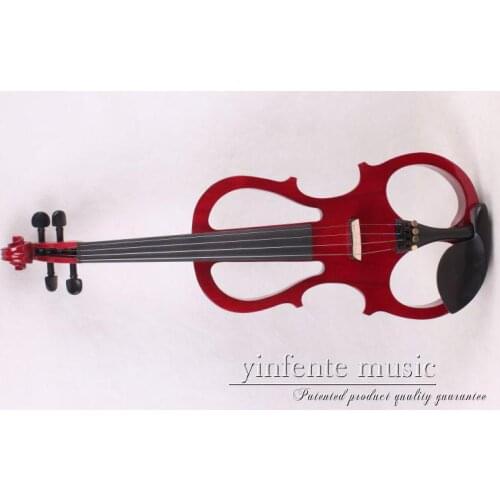 16" new High quality red color 4 strings Electric viola #1 -5