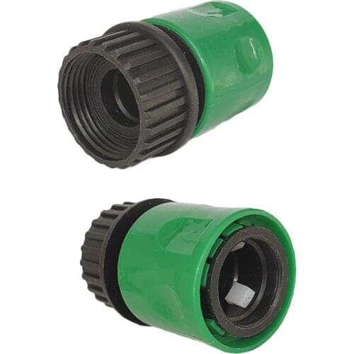 2pcs 3/4" European standard Female Thread Garden Water Pipe quick connectors Irrigation Fittings garden Hose Coil Connector