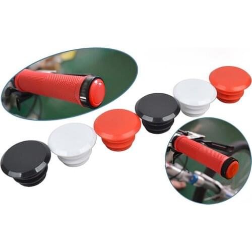 2Pcs Bicycle Handlebar Plugs Mountain Bicycle Cycling Rubber Handlebar 17-22mm End Stopper Plugs Caps Bicycle Parts