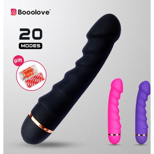 20 Modes Vibrator Sex Toys For Women Soft Silicone Dildo Strong G Spot Vagina Vibrator Realistic Penis Masturbators Adult