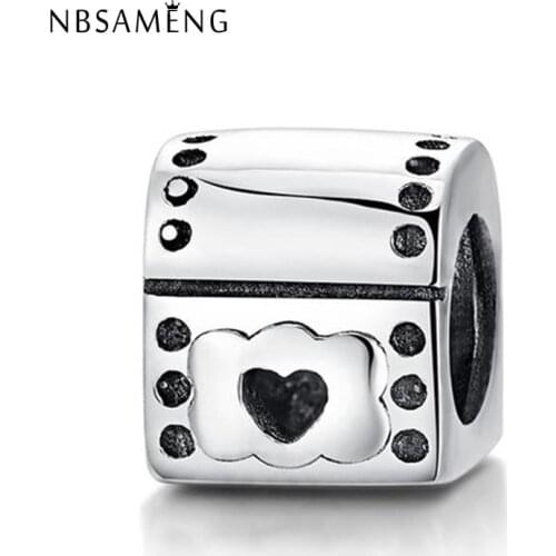 2018 New 925 Sterling Silver Charms Gift Flower Heart Clip Bead Charm Fit Original Bracelet DIY Jewelry