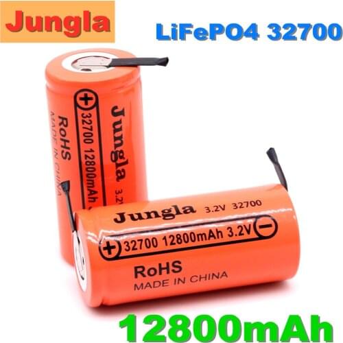 4PCS high capacity 3.2V 32700 12800mAh LiFePO4 Battery 12.8Ah 50A Continuous Discharge Maximum High power battery+Nickel sheets