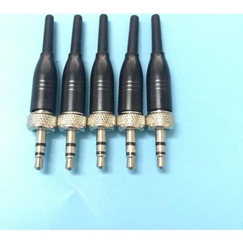 5pcs 1/8in. Lock Microphones Connector for Sennheiser Sony Headset Lavalier Mic