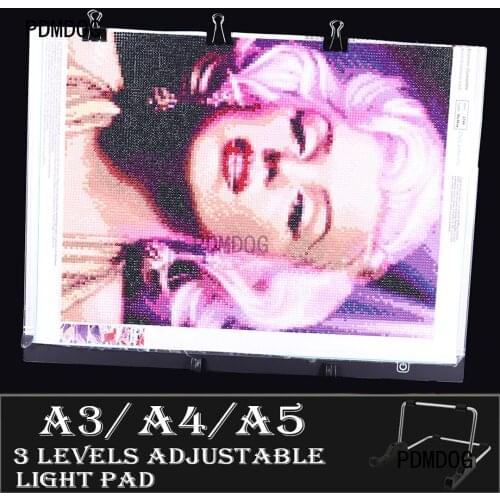 PDMDOG Diamond Painting Accessories a3 Led Light Pad Board for Diamond Art Painting Tools A3/A4/A5 Led Lamp USB Powered
