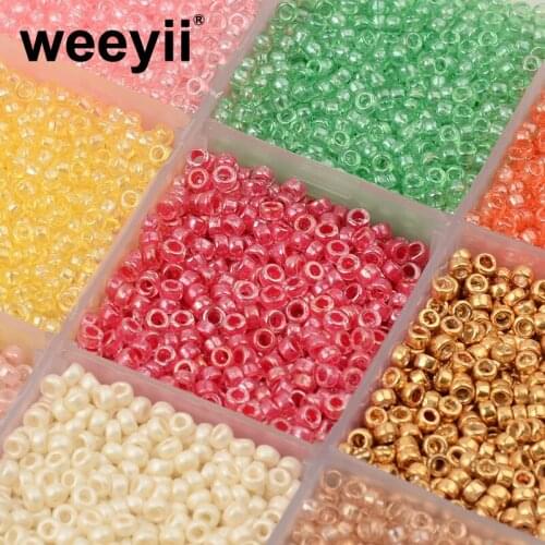 Approx.1.5x2.5mm Charm Czech Glass Seed Beads for Jewelry Making Diy Bracelet Necklace Accessories Beads