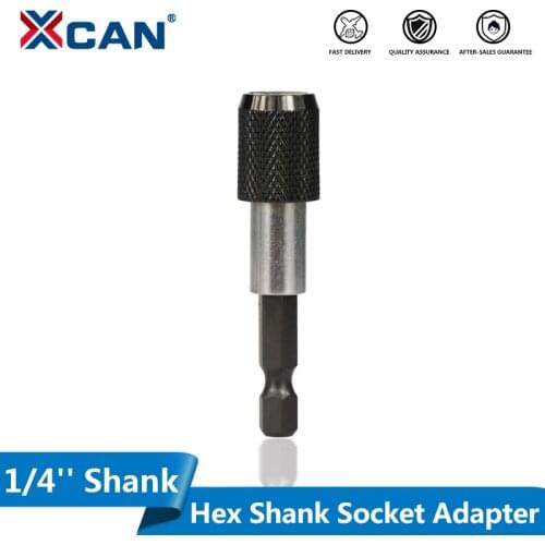 XCAN Quick Release Electric Drill Magnetic Screwdriver Bit Holder 60mm 1/4 Hex Shank Power Tools Accessories