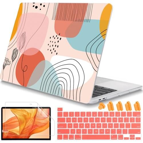 For MacBook Air 13 inch Case 2020 A2337 A2179 Plastic Hard Shell Cover Keyboard Skin Screen Film Air Pro Retina 13 15 16" A2338