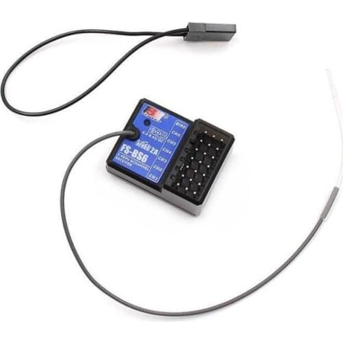 FlySky FS-BS6 Receiver 2.4Ghz 6CH AFHDS2 for FlySky FS-GT5 FS-IT4S Transmitter 6 Channel Receiver RC Car Boat Parts