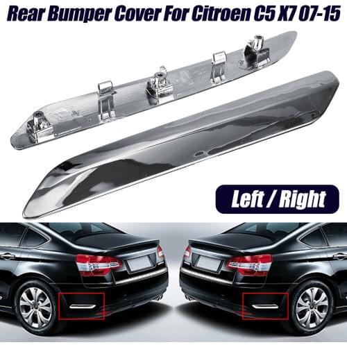 For Citroen C5 X7 2007-2015 Chrome Bumper Cover Trim Strip Anti-scratch Protection Chromium Styling Decor