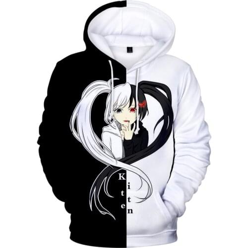 Danganronpa Merch Hoodie Boy girl Monokuma Cosplay Costume Anime Sweatshirts Pullovers Clothing Men/women Casual Oversized