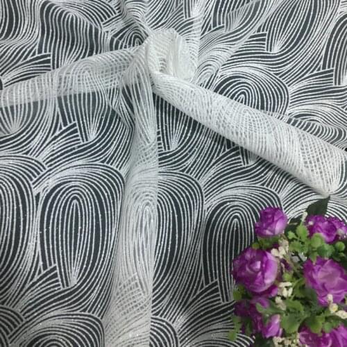 GLace 1M/lot white bronzed mesh fabric women dress performance clothing wedding decoration TX1167