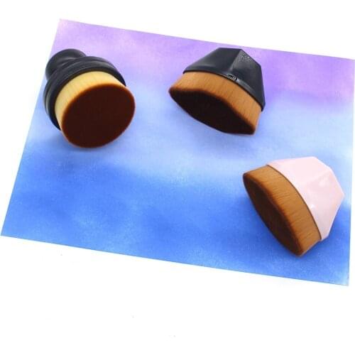 2pcs Blending Tools Brush Drawing Painting Brush Makeup Brushes Make up Painting Brushes for Scrapbooking Card handmade