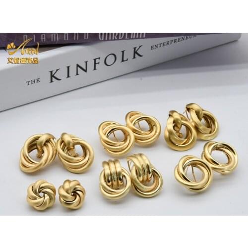 Luxury Jewelery Earrings For Bridal Gold Color Modern Womens African Geometry Earings Female Friends Party Accessories Gift