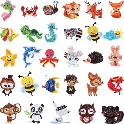 5D Diy Diamond Embroidery Mosaic Animals Diamond Painting Stickers Sets For Kids Full Drill Children Cross stitch kit