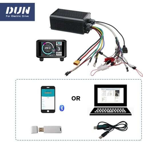 Programmable by PC Phone SVMC7245-M Electric Bicycle Controller with PAS Display Kits For Convert Bike