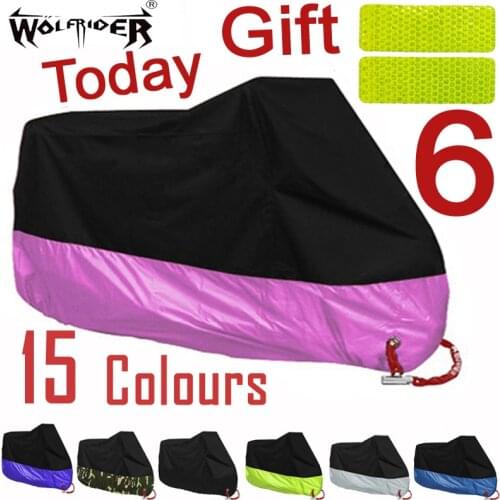 Pink Motorcycle Cover Waterproof Dustproof UV Protective Outdoor Indoor Moto Scooter Motorbike Rain Cover For All Season