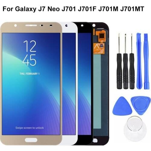Replace AMOLED Touch Screen Digitizer for Samsung Galaxy J7 Neo J701 J701F J701M