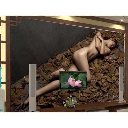 Modern large-scale wind fashion beauty wallpaper murals TV backdrop living room bedroom TV wall custom size