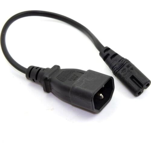 IEC 320 C14 to IEC C7 Cable Standard Molded IEC 320 C14 Socket to IEC C7 Plug AC Power Adapter Cable 0.3m/1m/2m