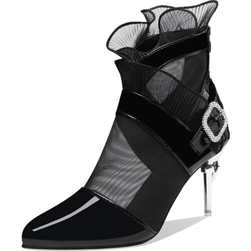 New High Heel Sandals Women Pumps Super High Heel Breathable Ankle Boots Woman Shoes Professional Single Shoes Ladies Shoes 2020