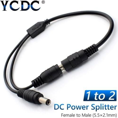 YCDC 5.5mm x 2.1mm DC Power Jack 8A Extension Splitter Male to Female 2/3/4/5/8 in 1 connector for led strip power supply