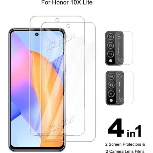 For Honor 10X Lite Camera Lens Film & Protective Glass Screen Protector Tempered Glass Guard